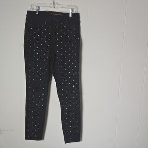 Black Studded Skinny Jeans New York & Company